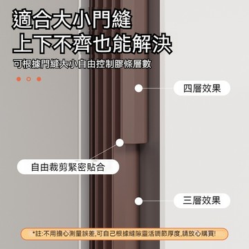 快速出貨🐲最新款門縫 免釘密封條 防盜門 窗戶房門擋防風神器 縫隙漏風 進戶門框膠條 隔音條臥室膈應膠條