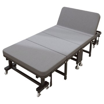 彬彬小舖 豪華折疊床 辦公室午休床 多段可調節  灰色  190 x 80 x 30cm