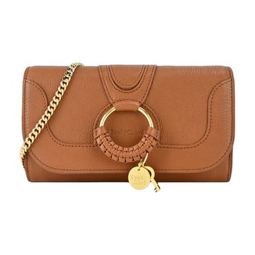 SEE BY CHLOE HANA系列山羊皮WOC鏈帶斜背包(棕色)