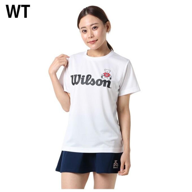 ウイルソン Wilson テニスウェア バドミントンウェア Tシャツ 半袖 レディース 限定 胸ロゴ+ベアーＴシャツ 412-279 |  LINEショッピング