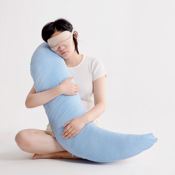 【青鳥家居】多用涼感彎型抱枕 月亮枕 哺乳枕 孕婦枕 授乳枕 涼感孕婦枕 媽咪枕 哄睡 寶寶 消水腫 嬰兒 產後墊 好孕枕