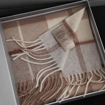 蘇格蘭cashmere經典格紋純山羊絨圍巾冬季保暖禮盒裝送禮高檔圍脖