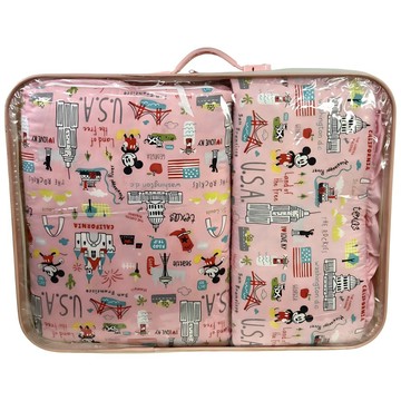 Disney 迪士尼 baby 嬰兒床寢具5件組  55 x 106 x 13cm  粉紅色