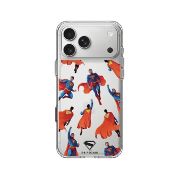 iPhone 17 Pro Max Clear Case（相機按鈕） 透明 - Superman - Superman-飛行模式
