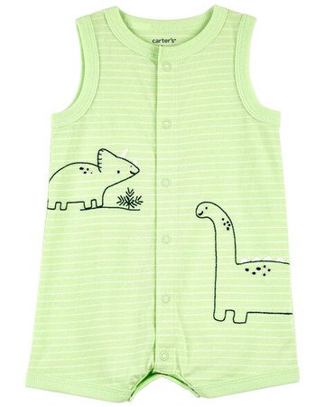 Baby 1-Piece Dinosaur Print Romper