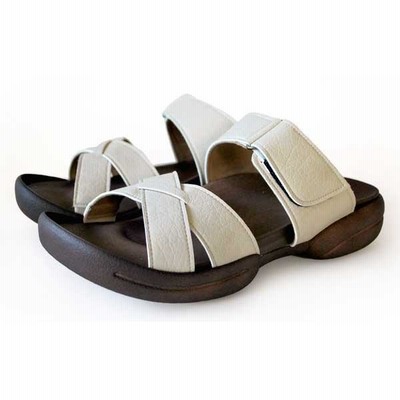 Re:getA グミサンダル(アイボリー・サイズ：M) メンズサンダル R226M-IVO-M 返品種別A