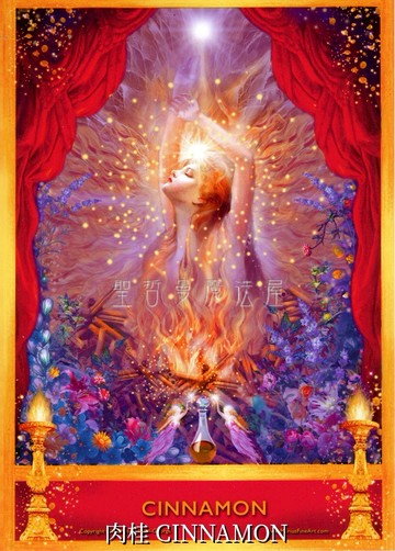 肉桂 CINNAMON【5*7吋美國進口正版作品】精靈天使精油神諭卡 - 精油天使系列畫