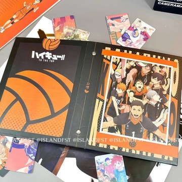 ✨全網最低價☜桃園出貨✨小紅書同款排球少年烏野卡冊A5學生四宮格日向翔陽活頁硬殼卡冊