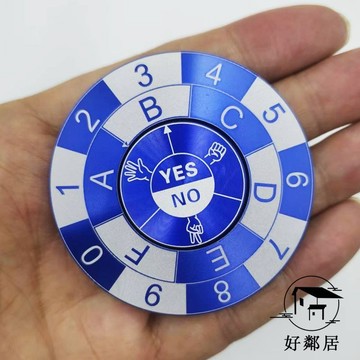 現款免運🔥高品質🔥命運轉盤指尖陀螺選擇題手指旋轉科技感爆款桌面擺件高級通用玩具 解壓神器