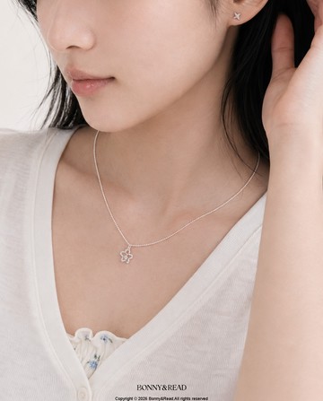 [純銀] 棉花糖舞曲鎖骨鍊 / Marshmallow Bloom Necklace