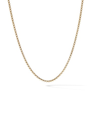 David Yurman - 18kt yellow gold Box Chain necklace - women - 18kt Yellow Gold - One Size