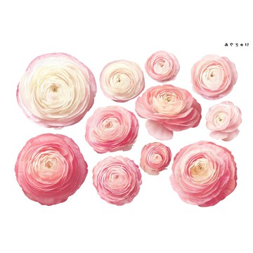 【10月新品4】20-22-0211 剪裁紙・拼貼素材 陸蓮花