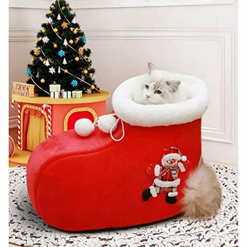 クリスマスプレゼント猫 ベッド 冬 ドーム型 猫 ハウス 猫 ベッド ふわふわ 暖かい ペットベッド 犬猫兼用 洗える キャットハウス 通販 Lineポイント最大get Lineショッピング