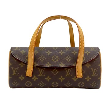 【二手名牌BRAND OFF】LOUIS VUITTON LV 路易威登 棕色 原花 帆布 Sonatine 手提包 M51902