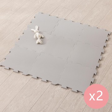 LC - EVA巧拼地墊-二入組-銀河灰 (32x32cm)-一入9片 共18片