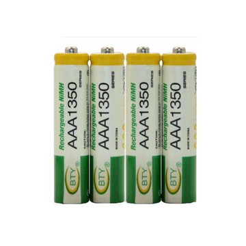 BTY鎳氫電池4號(1入)電池AAA1350玩具鍵盤滑鼠 鬧鐘 充電電池【GQ413】 123便利屋