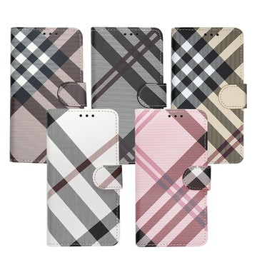 Aguchi Samsung Galaxy S24+ (精品版) 英倫格紋氣質手機皮套 側掀磁扣高度防護 獨家限量發行