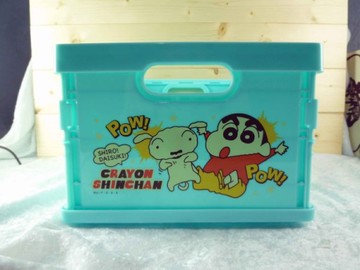 【震撼精品百貨】蠟筆小新_Crayon Shin-chan~小新摺疊置物盒/收納盒-綠#02135