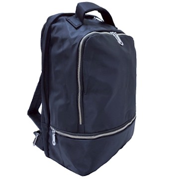 Misstery 後背包防潑水面料多格層休閒旅遊後背包-黑712ABK