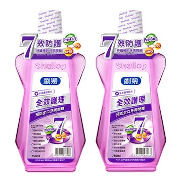 刷樂全效護理漱口水500ml 超值2入組 【德芳保健藥妝】