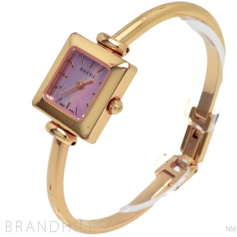 グッチ 腕時計 レディース 1900L クォーツ PGP ピンクシェル文字盤  