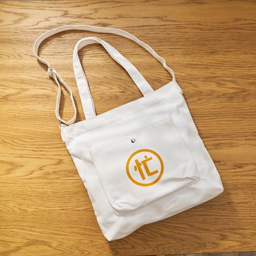 四食五号早餐店 - 便當袋-肩背包 好忙字樣  (雙面印刷)