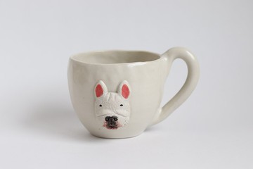 動物馬克杯法國公牛 [定做]