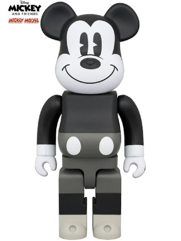 【預購】MEDICOM TOY BE@RBRICK 1000% 米奇 B&W 米奇和好朋友款