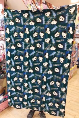 【震撼精品百貨】史奴比Peanuts Snoopy ~SNOOPY 毛毯-藍滿版#72206