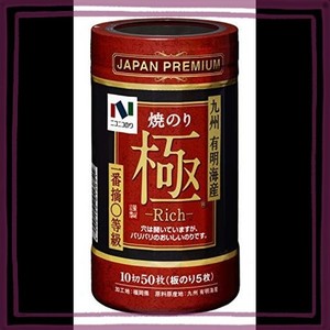 ニコニコのり 焼極RICH 卓上 10切50枚 ×5個 ボトル