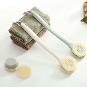 洗澡刷子軟毛搓背神器長柄沐浴刷簡約搓澡巾沐浴球成人搓澡后背刷