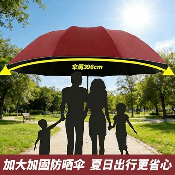 臺灣出🚚【工廠直銷】防曬396cm特大號十二骨抗暴風颱風雨商務四人晴雨傘629