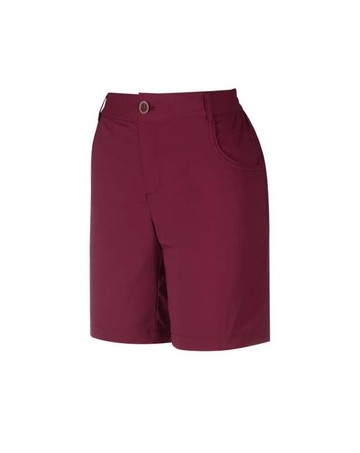 【【蘋果戶外】】山林 41S18-43 酒紅 女 涼爽彈性 抗UV 運動短褲 輕盈 登山褲 春夏褲 Mountneer