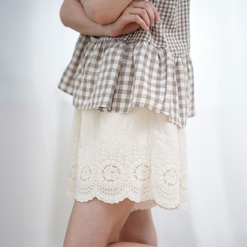 刺繡純棉短褲039423