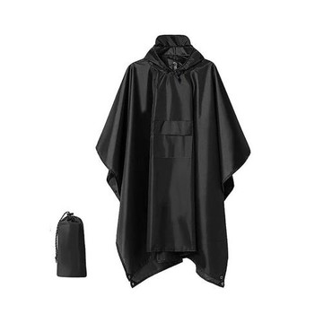 戶外斗篷雨衣成人登山徒步露營全身防暴雨多功能天幕三合一雨披