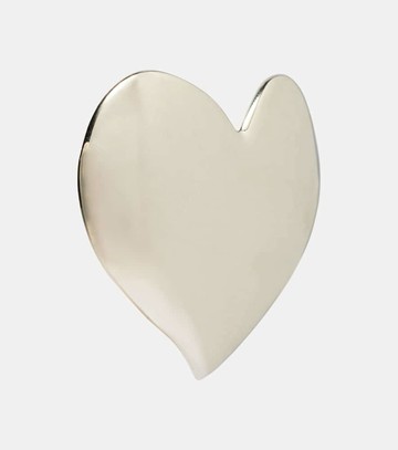 Oscar de la Renta Heart clip-on earrings