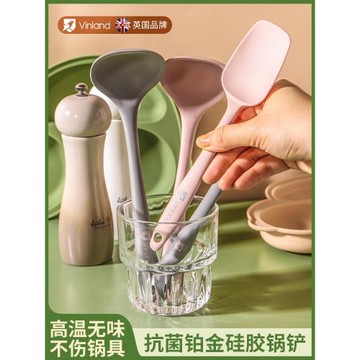 英國嬰兒輔食硅膠小鏟子家用食品級鍋鏟專用不粘耐高溫鏟勺廚具