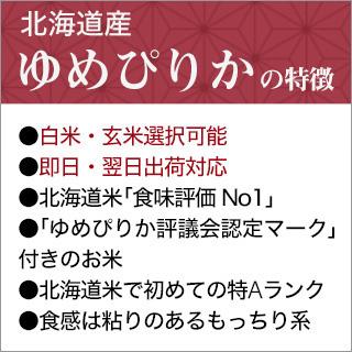 新米 令和5年(2023年)産 北海道産 ゆめぴりか〈12回連続の特A評価〉10kg(2kg×5袋) 送料無料  即日出荷は白米のみ