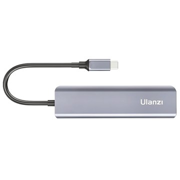 Ulanzi 優籃子 USB C 多功能採集卡/擷取卡 鋁合金材質 支援Windows 7及以上/OS X/Linux  灰色  1個