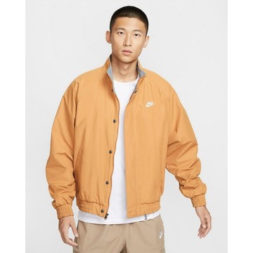 NIKE 耐吉 男休閒外套-米橘色 AS M NK CLUB FUTURA  JKT-FZ0657224