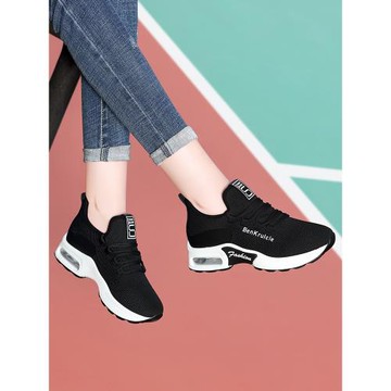 氣墊運動鞋女2025年新款春秋季跑步鞋旅游女鞋防滑網面透氣休閑鞋