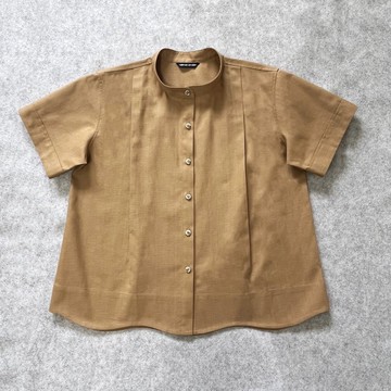 芥茉黃 短袖襯衫