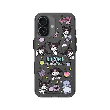 iPhone 17 Clear (相機按鈕) 酷墨灰 - 三麗鷗-酷洛米20週年 - 酷玩系列-表情包