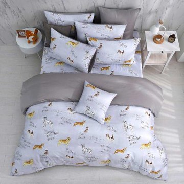 鴻宇 100%精梳棉 美國棉300織 60支 瑞奇樂曲 雙人兩用被套