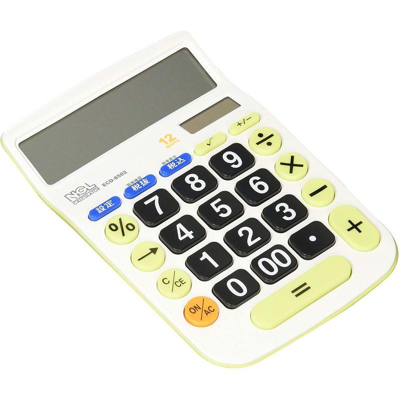 ナカバヤシ 電卓 12桁 大型キー M 税計算機能付 ECD-8502G