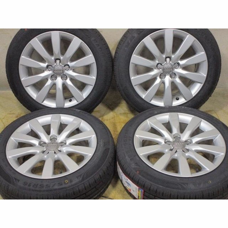 アウディA4等　社外16インチ　スタッドレスタイヤホイールセット アウディ純正スタッドレスタイヤホイールセット