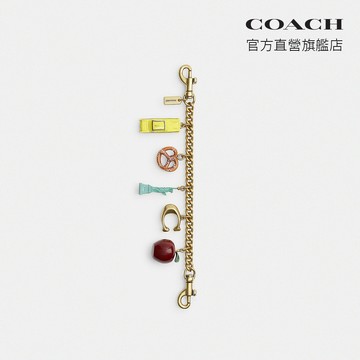 【COACH】紐約圖案鏈條手包掛件-B4/彩色(CCX50)｜官方直營