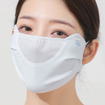 口罩夏季超薄款防曬透氣冰絲防紫外線女款可清洗遮陽防曬運動面罩