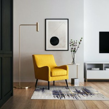 【山德力】幾何線條床邊毯 80x150CM 弦蔓