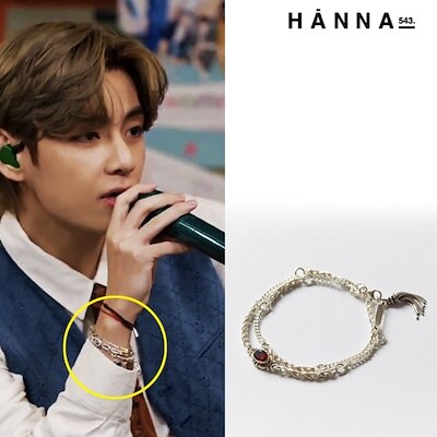 BTSテテ着用 ◆HANNA543◆ B507S BRACELET シルバー 韓国発 人気 HANNA543】☆B507S ブレスレット ☆BTS V テテ 着用♪ (HANNA543
